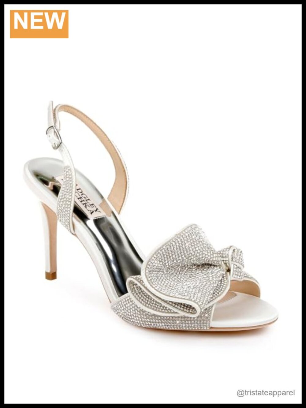 Rennie Satin Wedge Heeled Slingback Sandal Evening Wedding